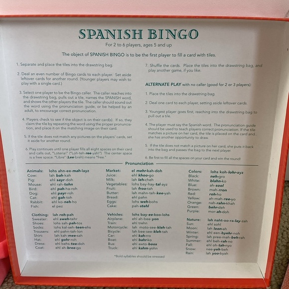 Spanish Bingo by eeBoo - Picture 4 of 7